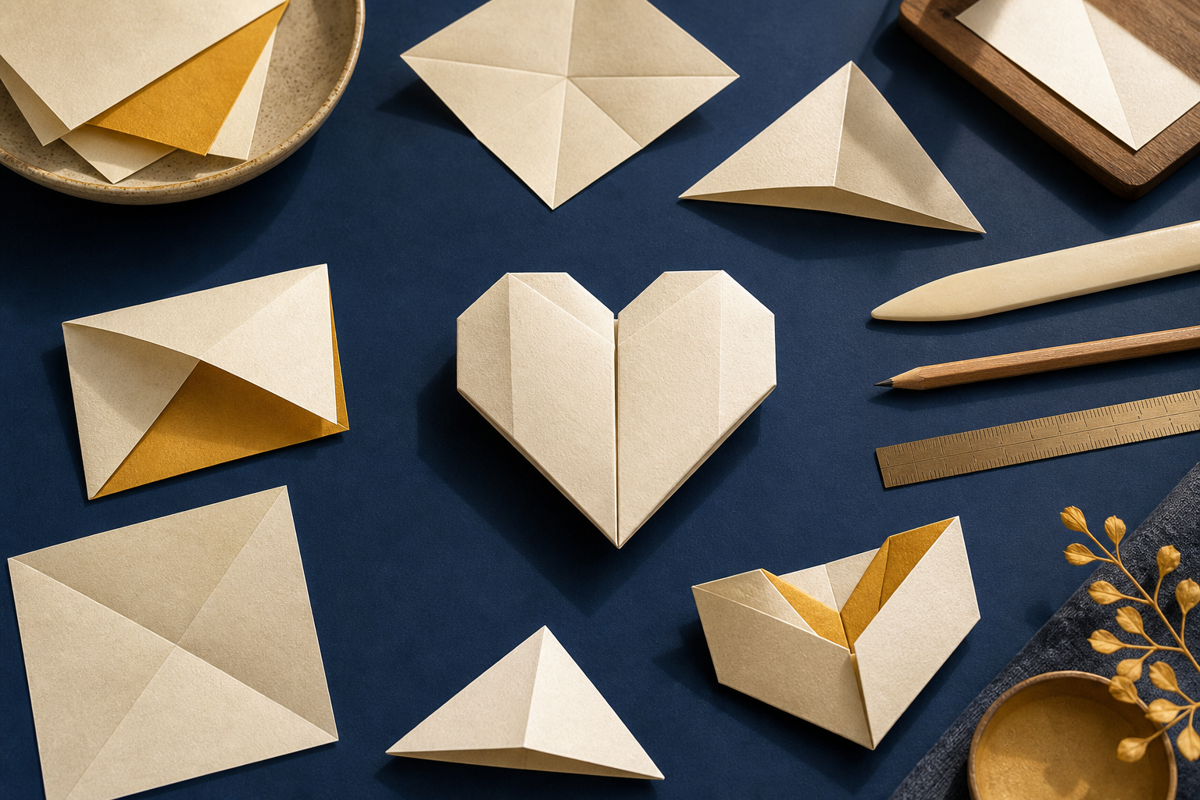 Le cœur en origami : le pli qui dit je t'aime, étape par étape