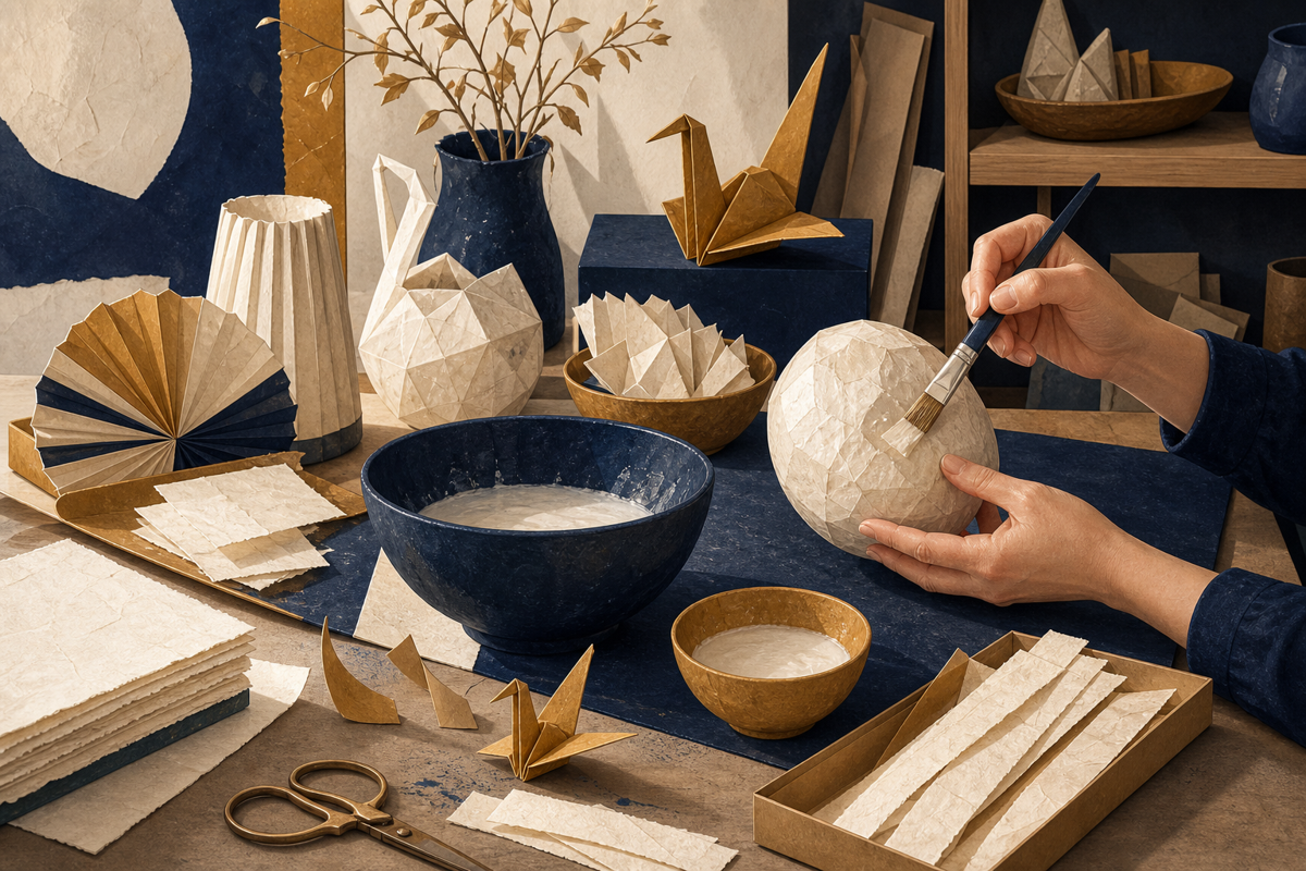 Le papier mâché : technique, recette de colle et idées déco